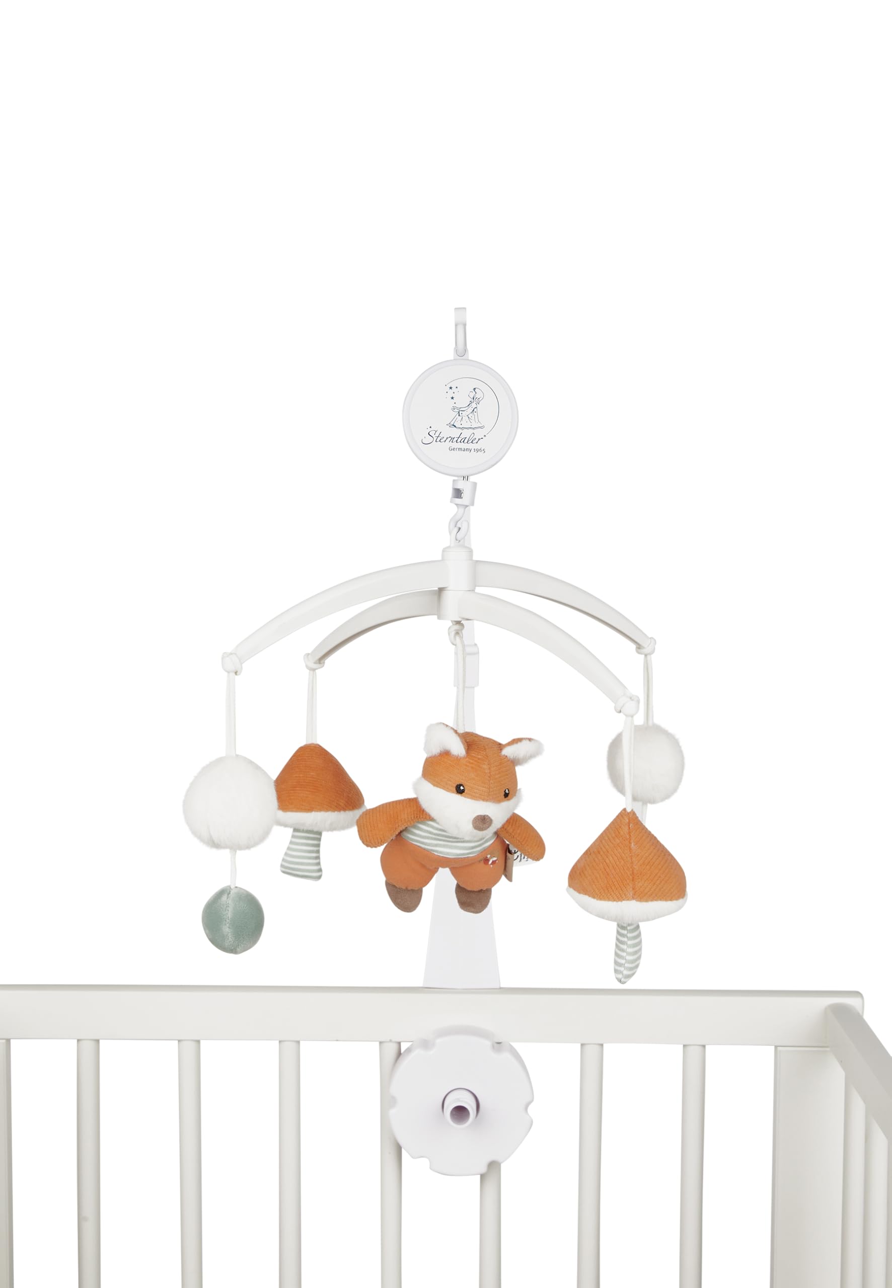 Sterntaler Mobile Fuchs Filou - Musik Mobile mit Spieluhr Melodie Mozart´s Wiegenlied - Baby Mobile für Wiege, Bett & Laufstall - Geschenkidee für Jungen & Mädchen, bunt