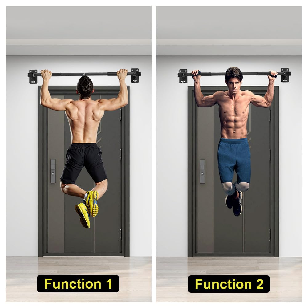 Cometofit Doorway Pull up Bar Heavy Duty Wall Mount Chin Up Bars, Joist/Beam Pull Up Bar With Wood Mount and Wall Mount Screws