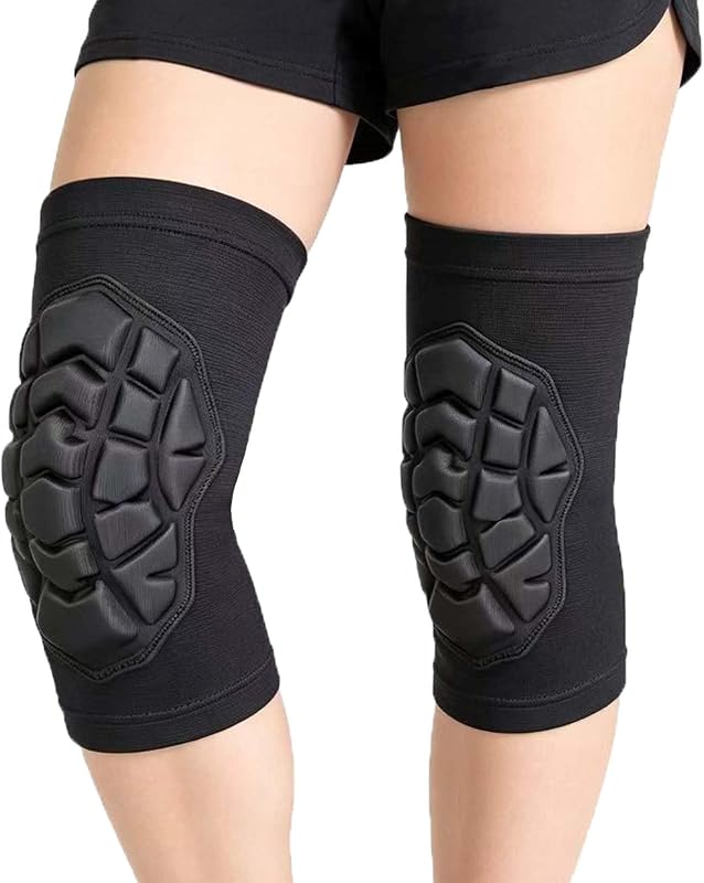 Knee Pads for Wrestling Men Women - Lightweight & Elastic Sleeves, Black L | Dance Kneepad for Football, Basketball, mtb, Yoga, Workout, Knee Sleeve for Biking, Volleyball, Climbing, Gardening, Flooring