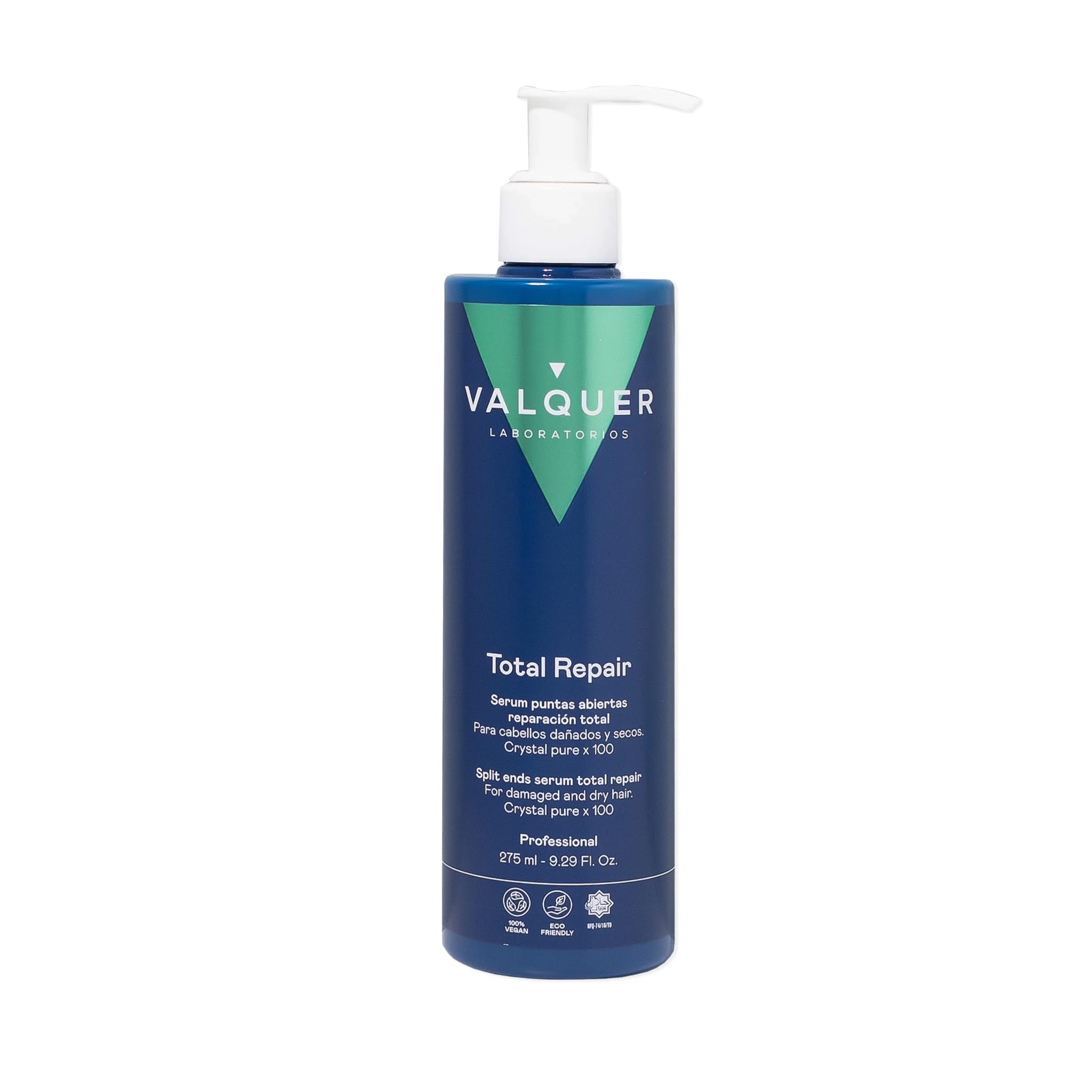 Valquer Total Repair Haarserum gegen Spliss und trockene Spitzen. Reparierende Pflege für strapaziertes und trockenes Haar mit Vitamin E. Für Glanz, Geschmeidigkeit und ein perfektes Finish. 275 ml