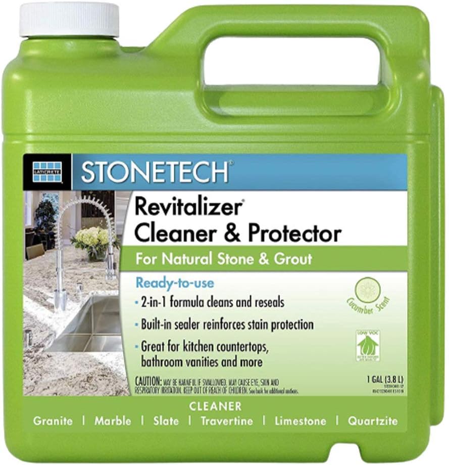 StoneTech RTU Revitalizer, Cleaner & Protector for Tile & Stone, 1-Gallon (3.785L), Cucumber Scent by StoneTech - - 
