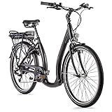 Leaderfox 26 Zoll Alu Leader Fox Holand E-Bike Elektro Fahrrad Pedelec 36V 12,8Ah Schwarz, K22/9/7/8/1/17
