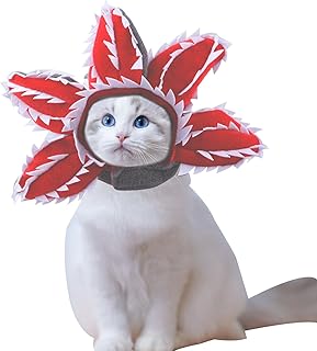 Pet Cosplay Costume, Piranha Shape Hat Costume, Cat Hood, Dog Head Hood Hat S