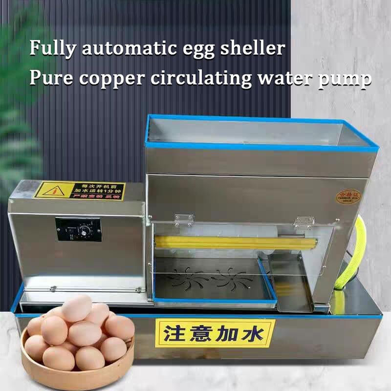 Boiled Egg Peeler Duck Goose Egg Peeling Machine Stainless Steel Low Breakage Rate Automatic Eggshell Remover Sheller