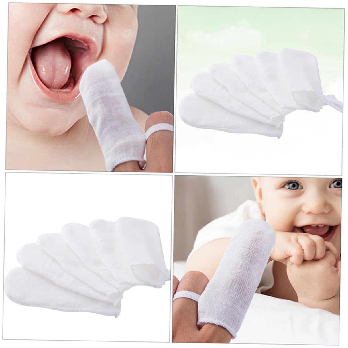 3sets Spazzolini Fascia Di Garza Per Ragazzo Ragazza Pulizia Orale Sicura e Comoda Per Denti e Lingua Materiale Resistente e Facile Da Lavare Adatto Tutti Genitori