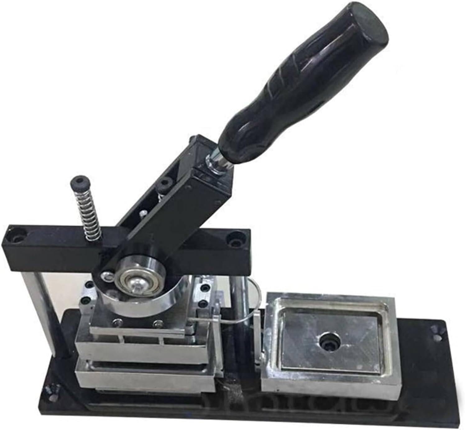 Button Maker Machine 80 * 53mm Square Photo Magnet Maker Machine Heavy Duty Metal Fridge Photo Magnet Machine Press 200 Pcs Set DIY Home Beginners