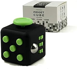 Fidget Cube Mini Vinyl Desk Finger Squeeze Fun Stress Reliever Hand Spinner Antistress Cubo Toys (2724445508522,3.3cm)