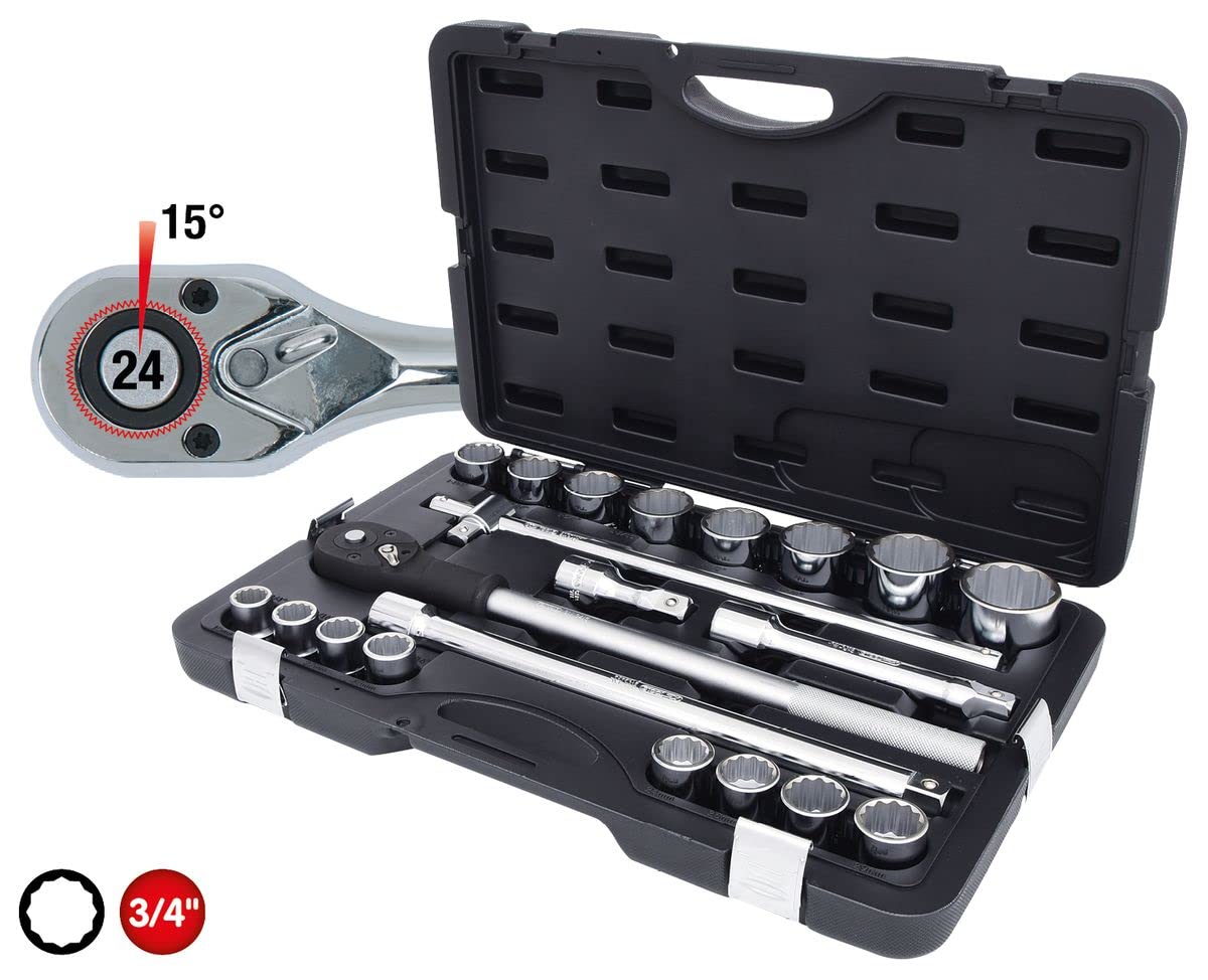 KS TOOLS jeu de douilles 3/4", 21 pièces 911.0722