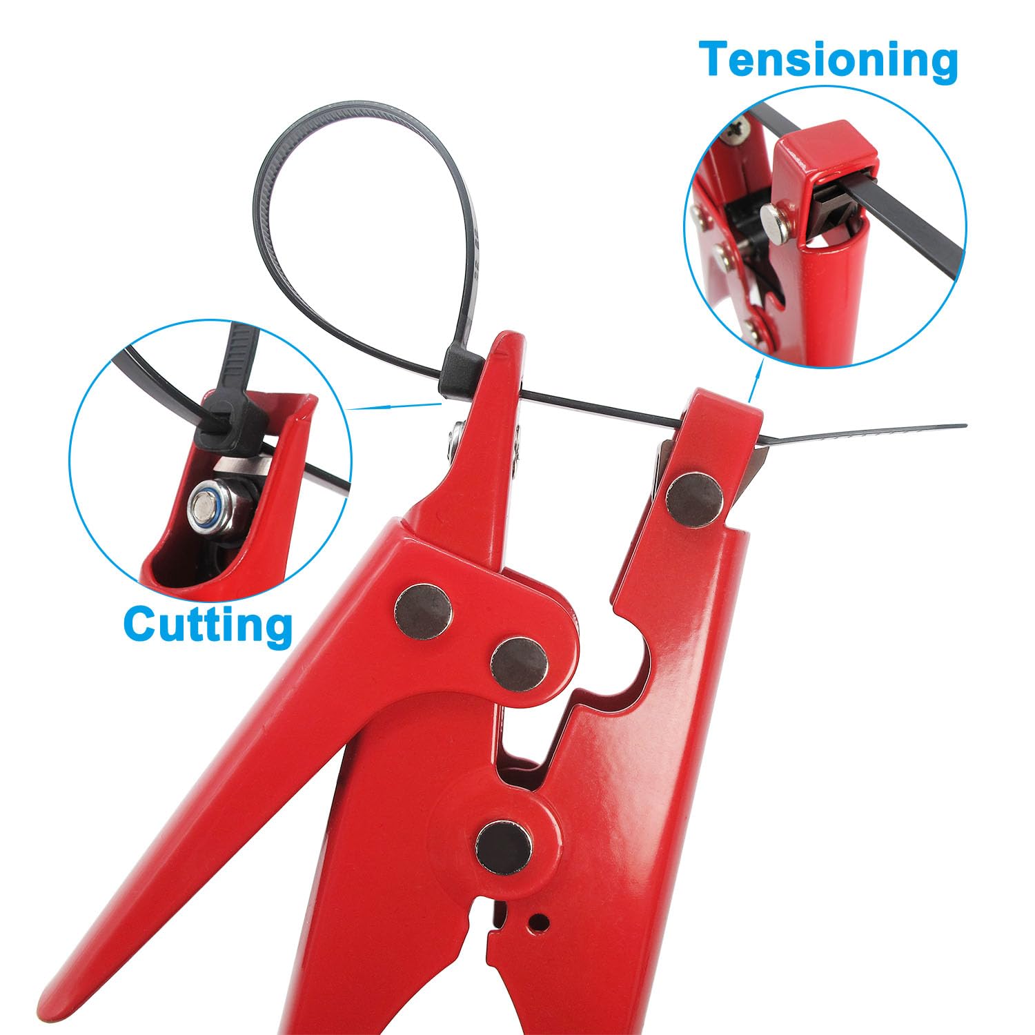 Zip Tie Gun, Tensioning and Cutting Zip Tie Tool for Cable Ties — Amazon image 4