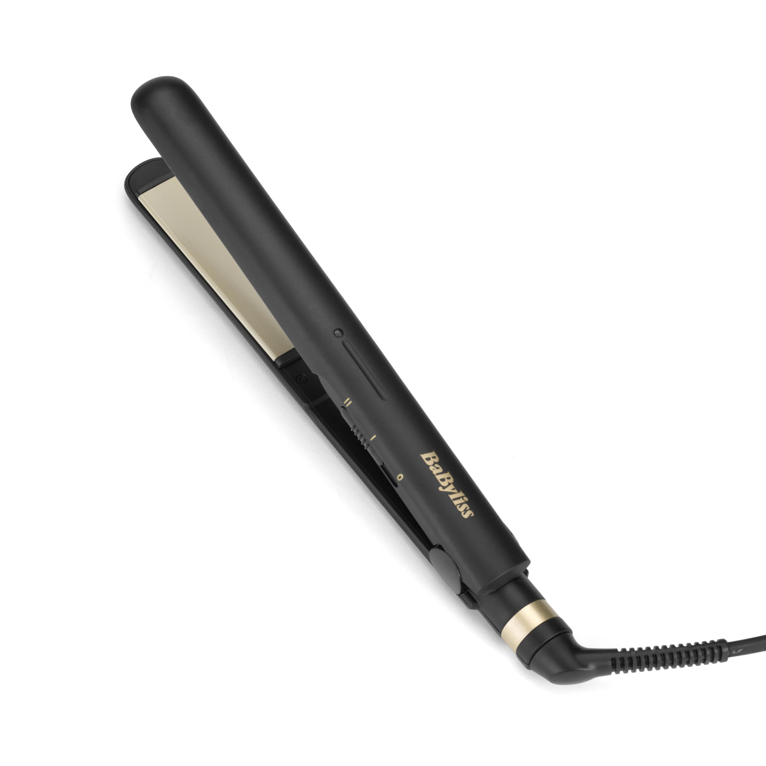BaByliss Piastra Capelli Ceramic Straight, Multi-voltaggio, look lisci, Tappetino termo-resistente incluso, 2 temperature 200°C - 230°C, nero, ST089E