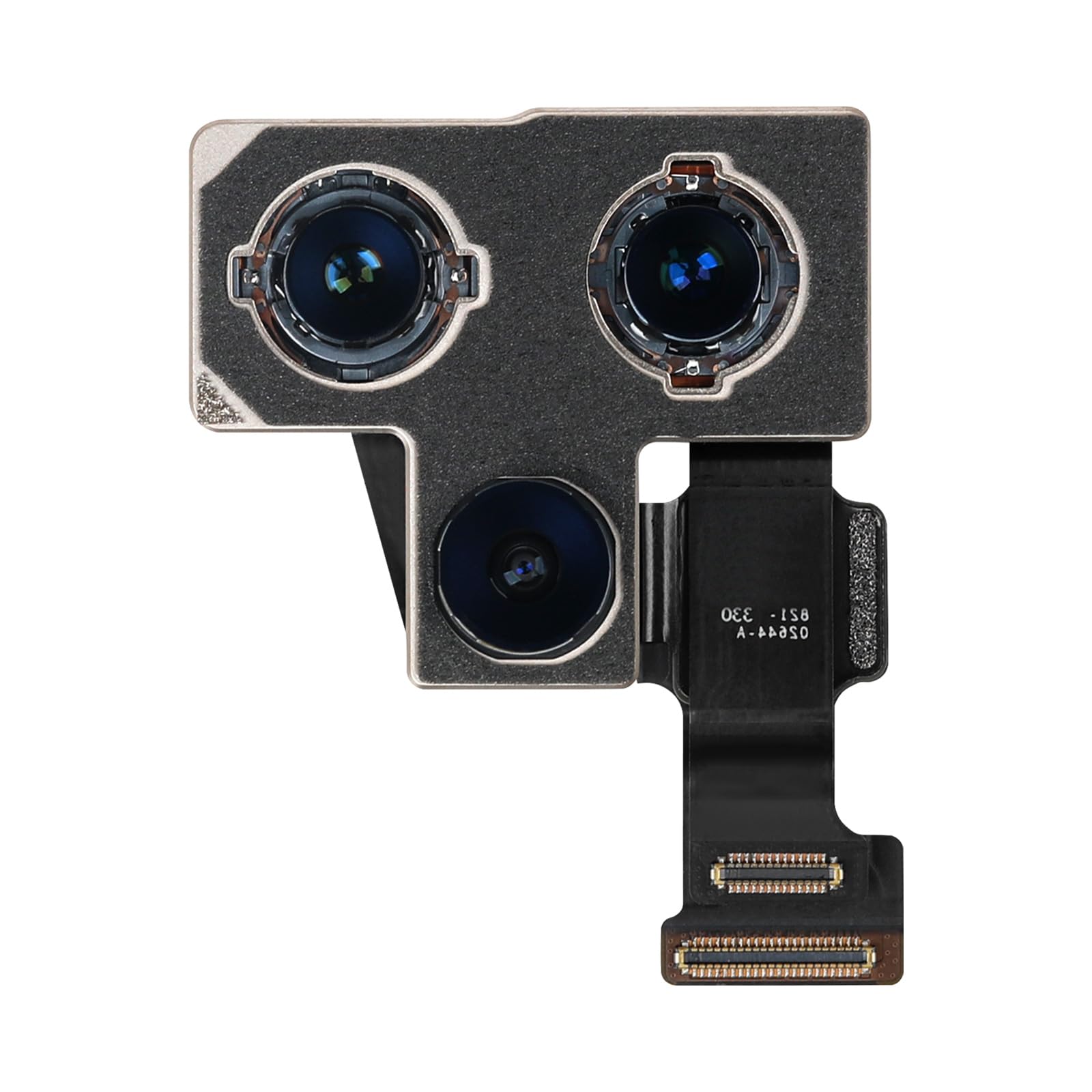 Risidamoy for iPhone 12 Pro 12MP OEM Main Rear Back Camera Replacement Ultra Wide Telephoto Lens Optical Image Stabilization Smart HDR Metal Case Flex Cable Connector Repair A2341 A2406 A2407 A2408