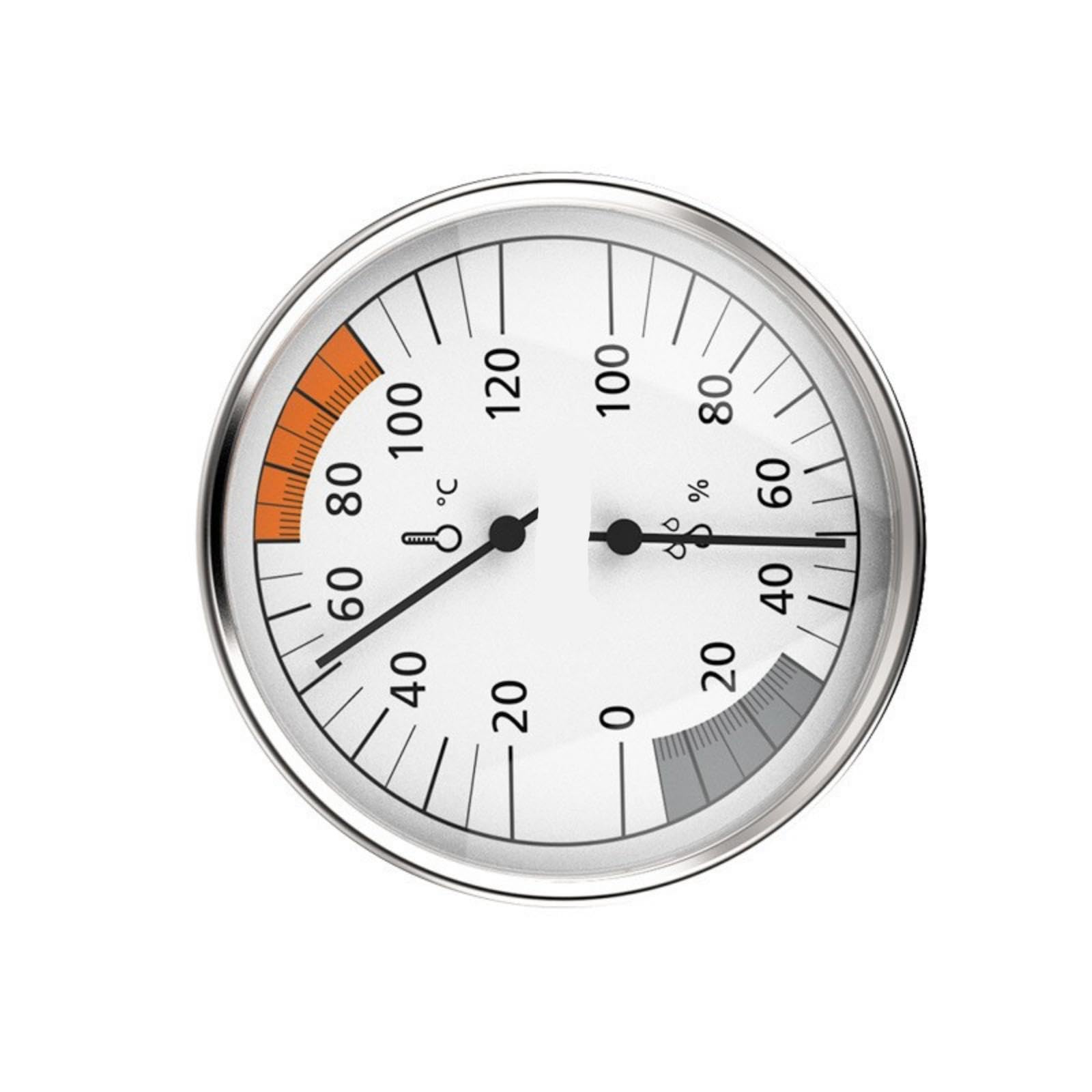 Tsophreniq Thermohythmic Meter Mechanical Sauna Thermometers Hygrometer Wall Mounted Temperature Humidity Gauge Meter With Large Dials For Room Mechanical Sauna Room Thermometers