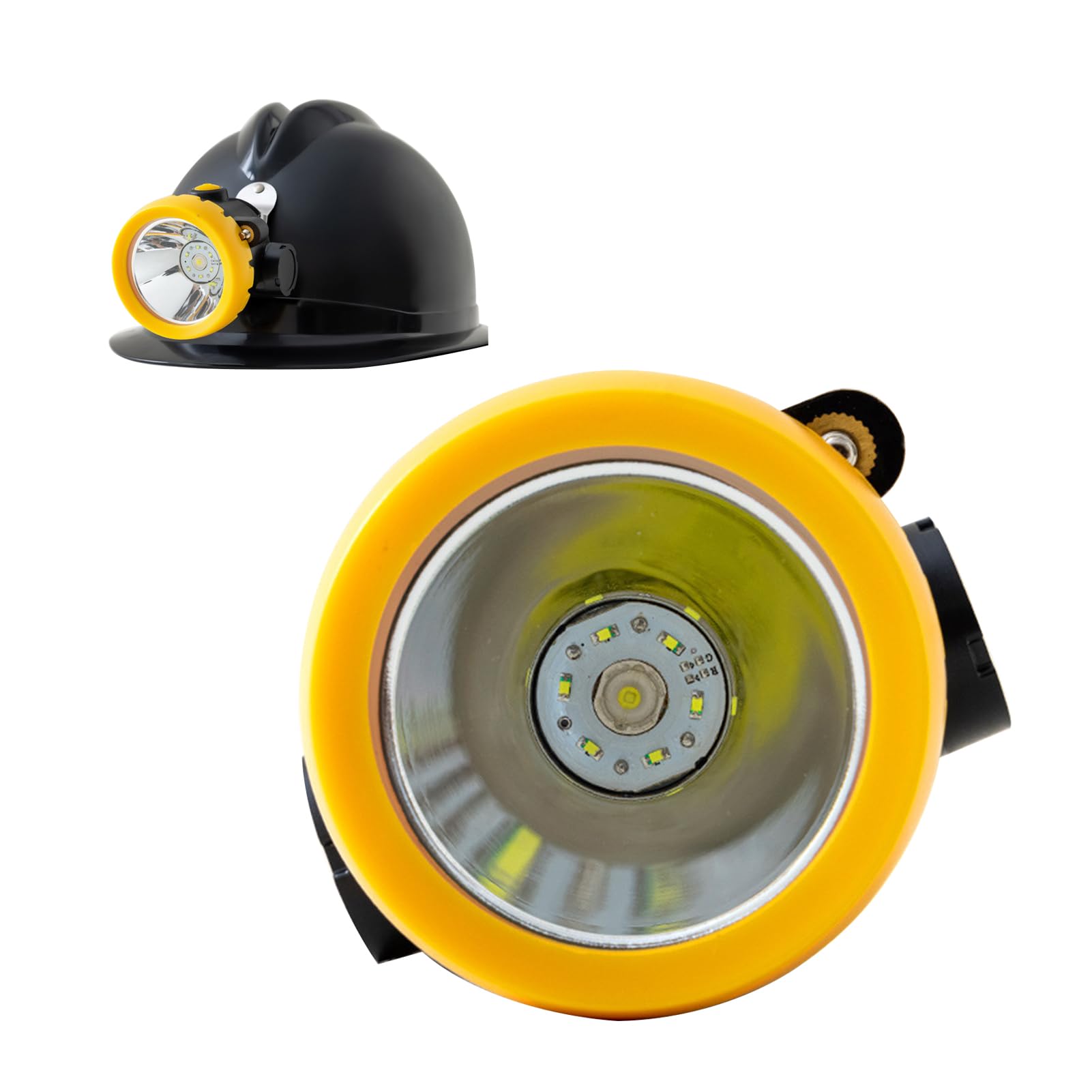 Bezpieczeństwo Lampa górnicza, super jasna lampa górnicza LED Wodoodporna latarka czołowa Przeciwwybuchowa Czapka z twardym kapeluszem Reflektor, Camping Hiking Górnictwo Reflektor