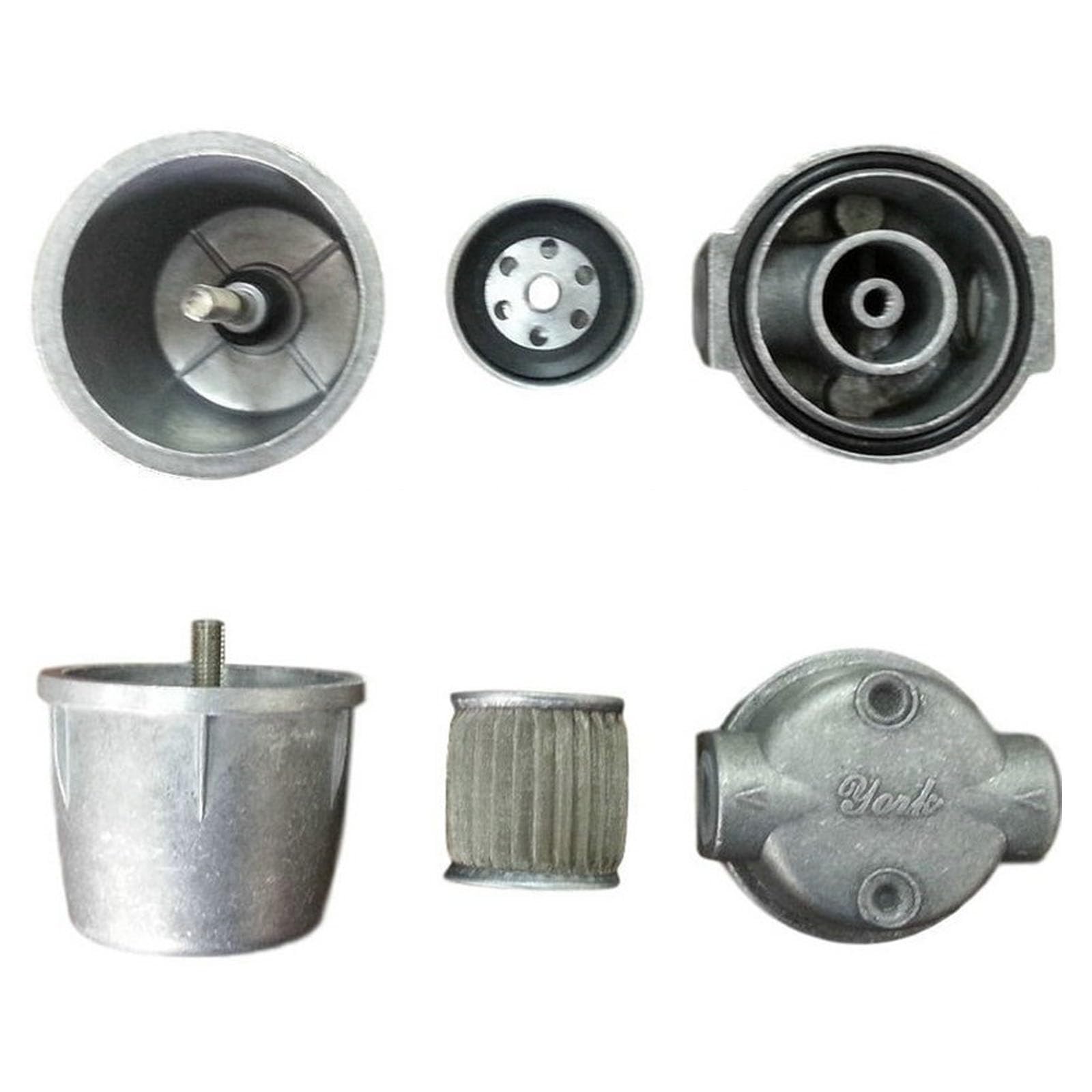 Cuenco de filtro de línea de aceite de aluminio de 3/8 pulgadas, cuenco de filtro de línea de aceite, cuenco de filtro de línea de aceite para tanques de aceite y sistemas de calefacción central de