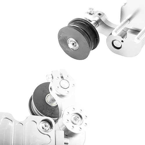 Miniatura 8 de Motoforti Tensor de cadena de aleación de aluminio de tono plateado Ajustador automático para motocicleta Motocross Dirt Bike ATV