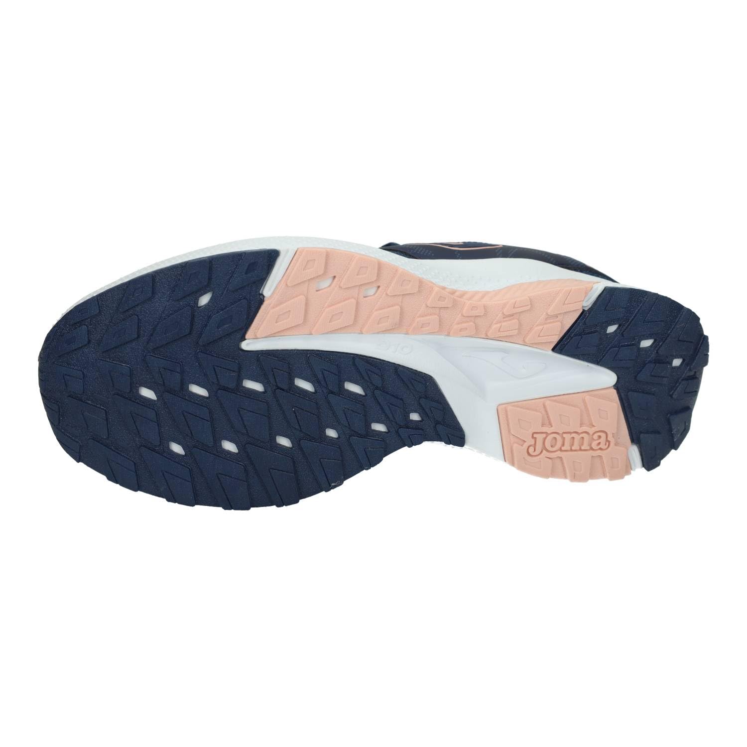 Joma RMETLS2503 Zapatillas Meta para Mujer, Deportivas Azul Marino con Detalles Rosados, Transpirables y cómodas. Mujer Deportivos