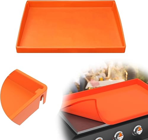 AUXTUR Alfombrilla de silicona para plancha, cubierta de silicona para parrilla, cubierta resistente de grado alimenticio, cubierta protectora de