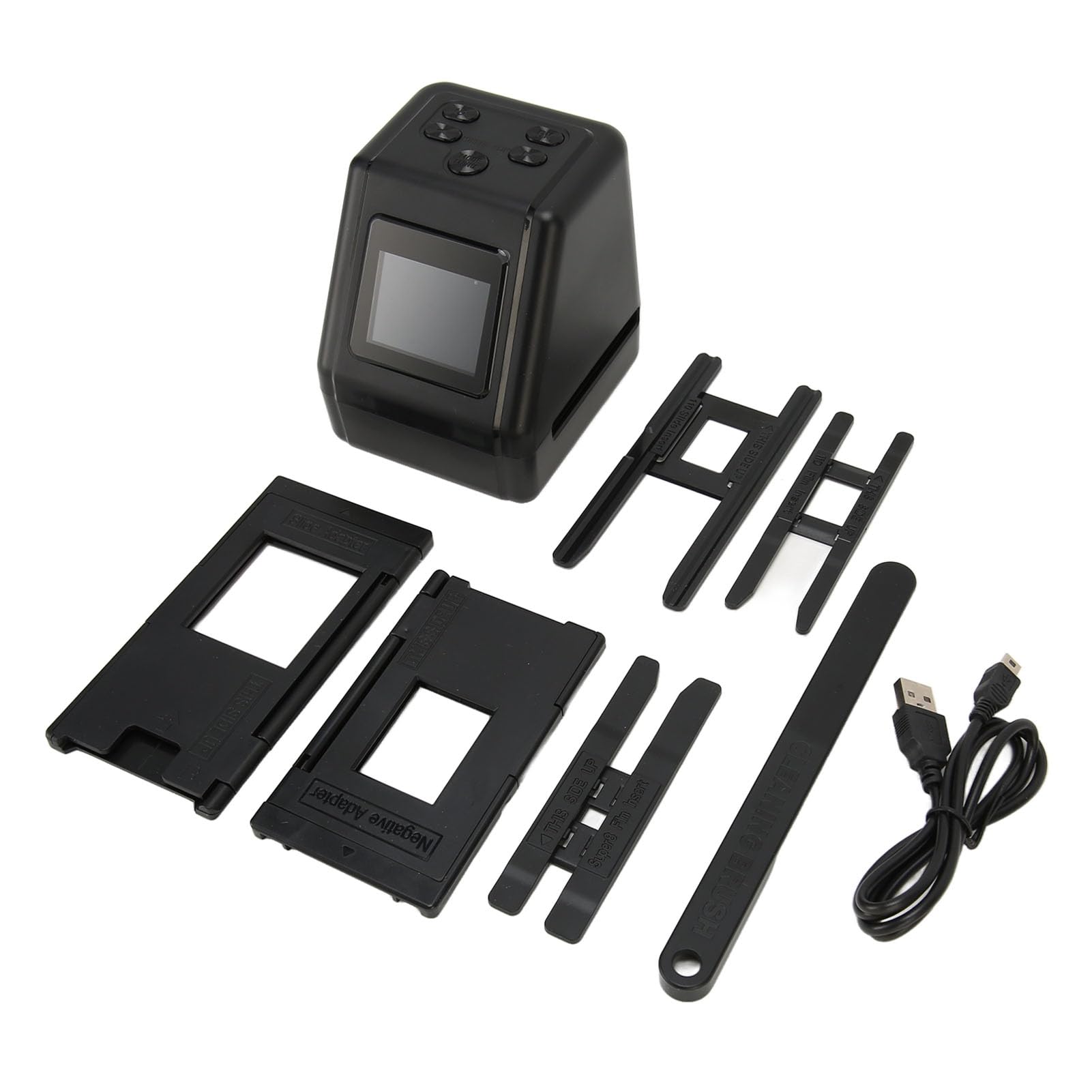JPG Scanner de Films et de Diapositives négatifs 12 mégapixels avec écran LCD de 2,0 Pouces, convertit 135 126 110 Films de Diapositives en négatifs, Couleur, Noir et Blanc