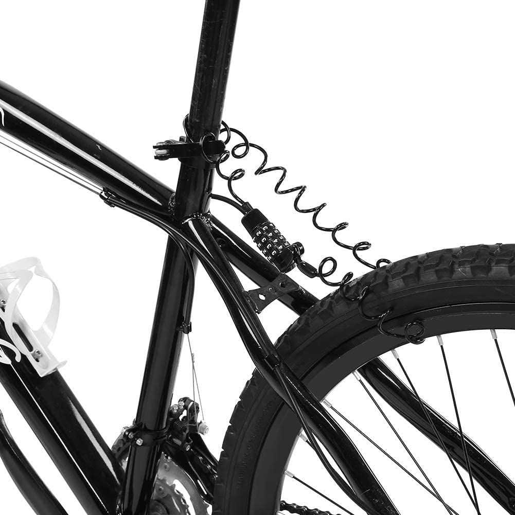 Candado de combinación, candado con código de candado, candado, candado for bicicleta de 1,2 m, candado for maleta, candado de aleación de acero portátil de 4 dígitos, candado de combinación reiniciab