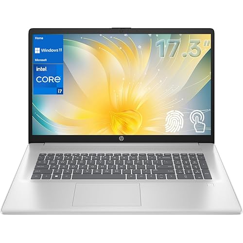 HP 2025 Latest Premium Laptop, 17.3" HD+ Touchscreen, 13th Gen Intel Core i7-1355U (> R5 7430U) High-Performance Tier Processor, 32GB RAM, 2TB PCIe SSD, FP Reader, Wi-Fi 6, Windows 11 Home