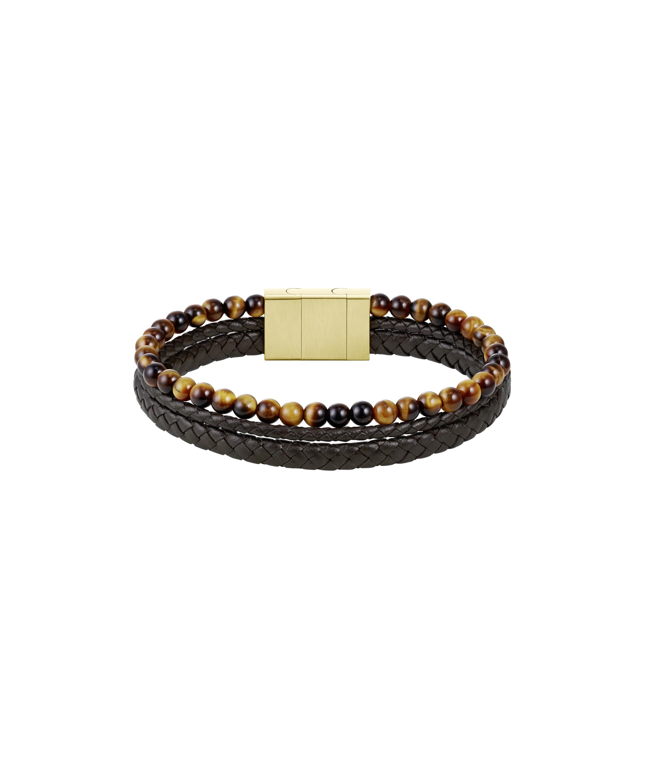 BOSS Jewelry Armband mit Schmuckperlen für Herren Kollektion SPHERE MIXED - Erhäntlich auch Schwarze oder Braune Farbe