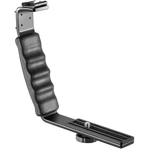 Dual Shoe Mount L-Bracket for DSLR Camera