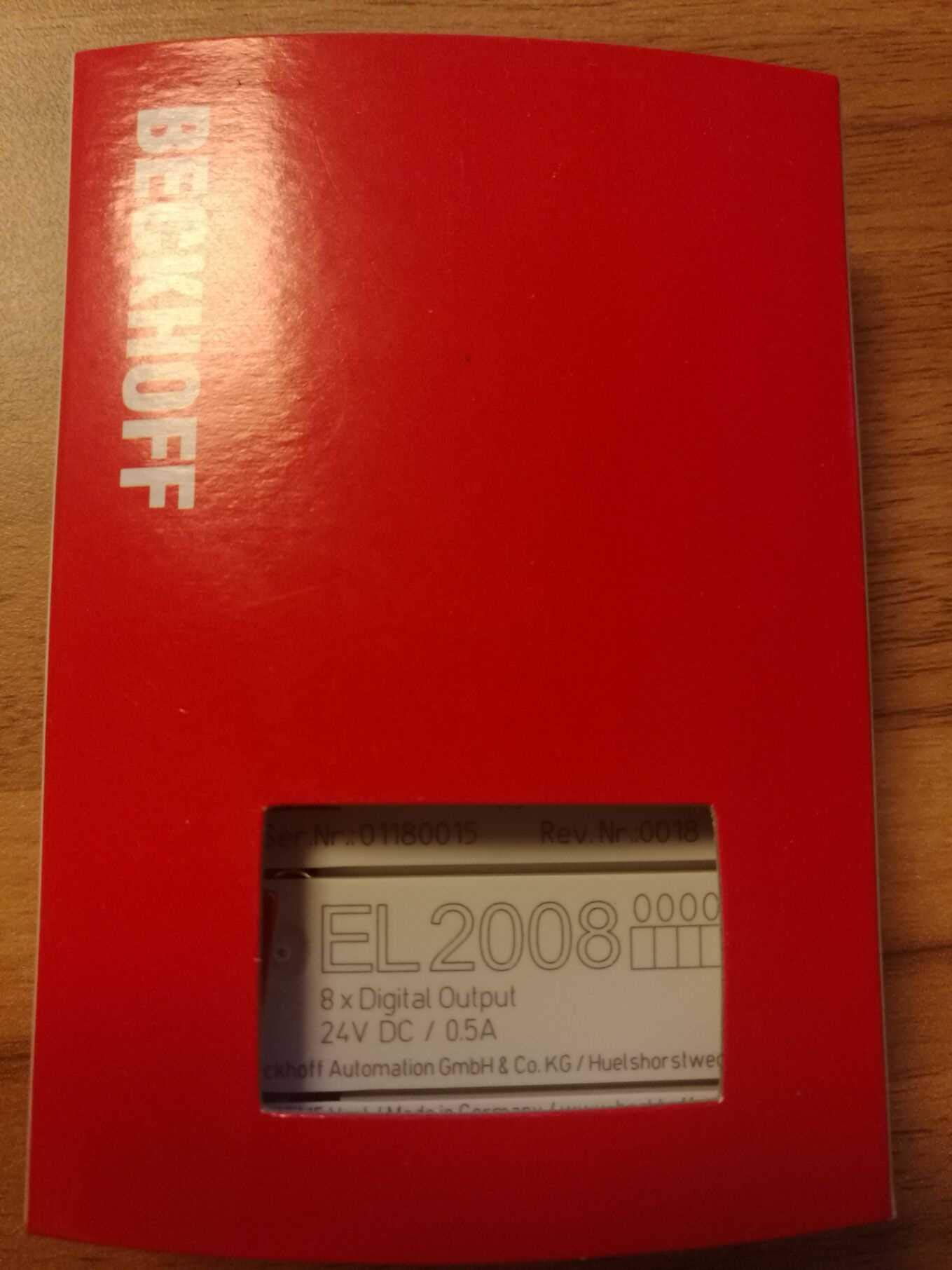 BECKHOFF Digital Input Module EL2008, New in Box, One Year Warranty!(Actual delivery is About 1-2 Weeks!)