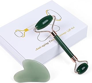 ONLYSKY BEAUTY Kit de rodillo de jade rosa de...
