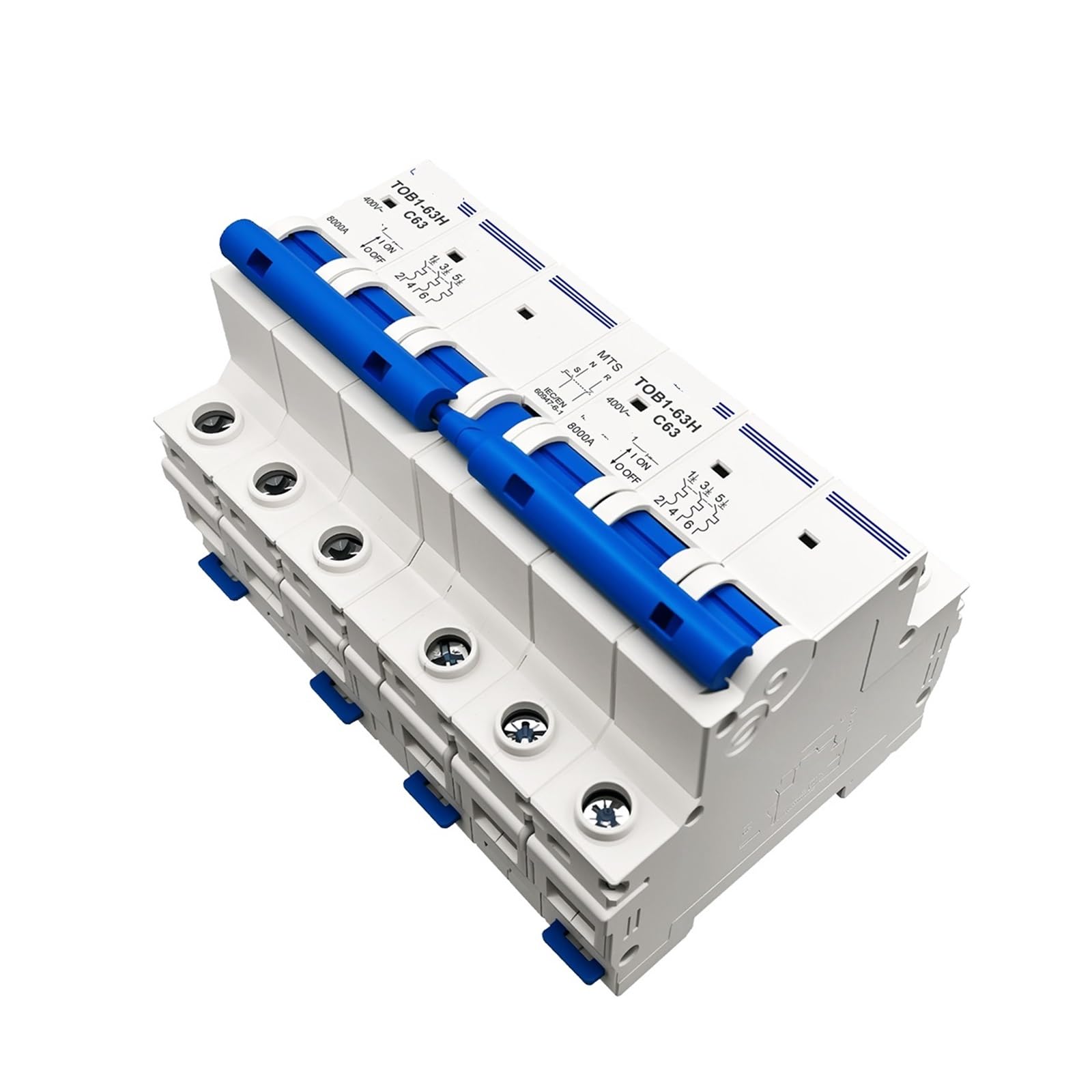 Interruttore automatico di trasferimento manuale a doppia alimentazione CA 3P Plus 3P 50HZ/60HZ 1 pezzo(6A)