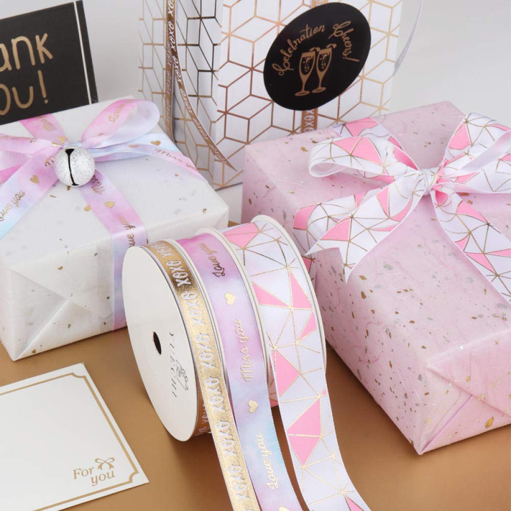 Ribbons For Gift Wrapping Ribbon For Fabric Satin Ribbons Wstążka Prezent Prezent Pakowanie Wstążka Łuk Akcesoria Do Włosów Handmade Diy Materiał Materialny Wstążka Nadgarstek Wakacyjny Wstążka-Brązow