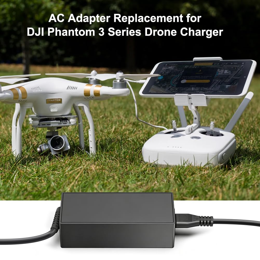 KFD 17.4V Caricabatteria Alimentatore per DJI Phantom 3 drone quadricottero professionale 4K UHD con videocamera, drone quadricottero avanzato DJI Phantom 3 e telecomando Caricabatterie