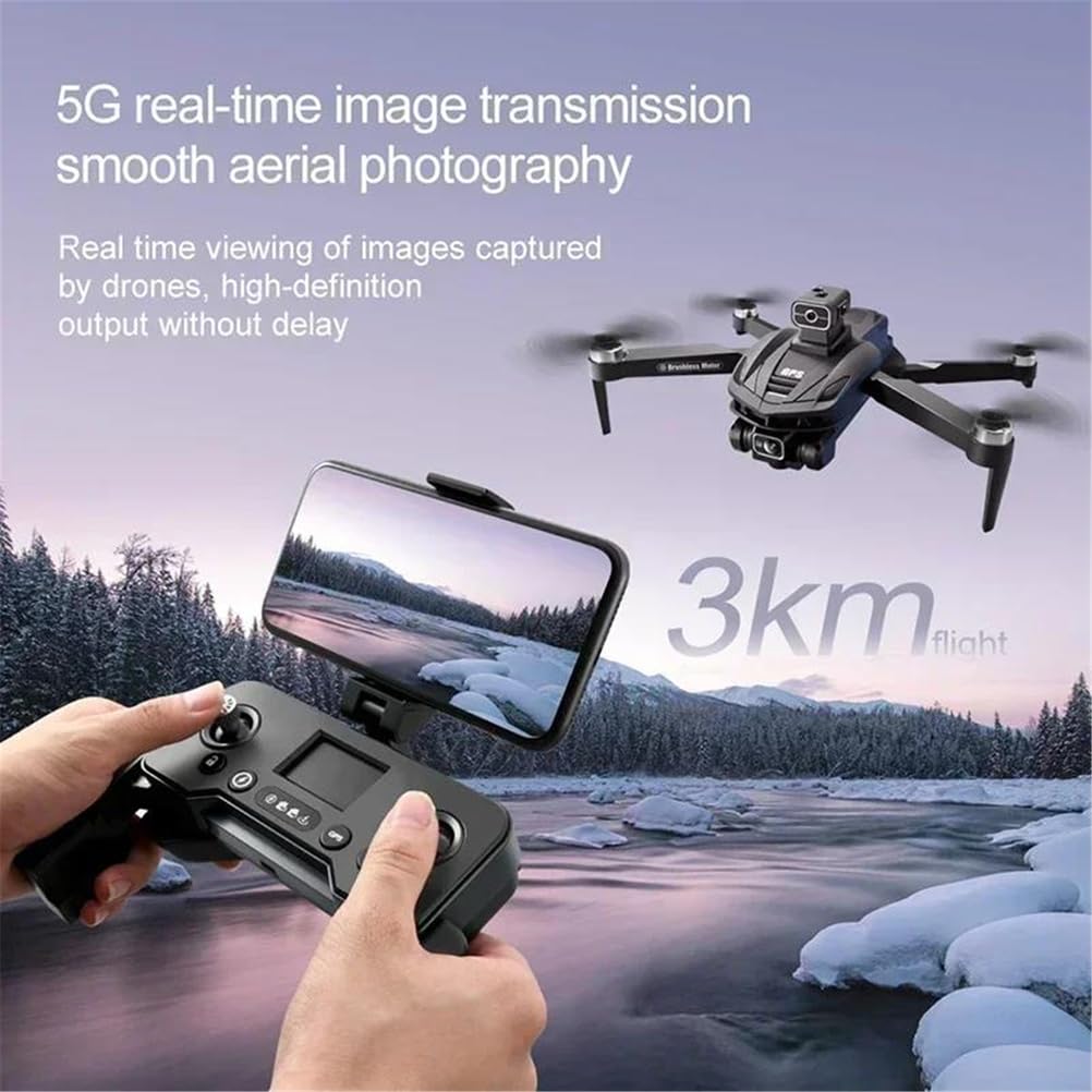 6k,Triple Battery,Drone v168 8k 5g GPS HD Photographie aérienne Drone Pliable omnidirectionnel évitant Les Obstacles