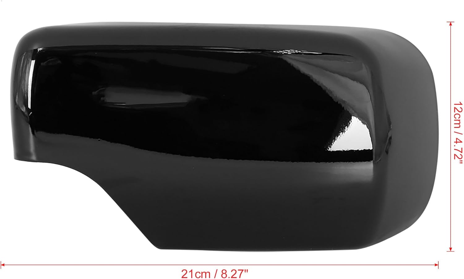 X AUTOHAUX 2pcs Rearview Mirror Cover for BMW 3 Series E46 318i 320i 325i Car Mirror Covering Cap Exterior Parts Replacement Modification Glossy Black