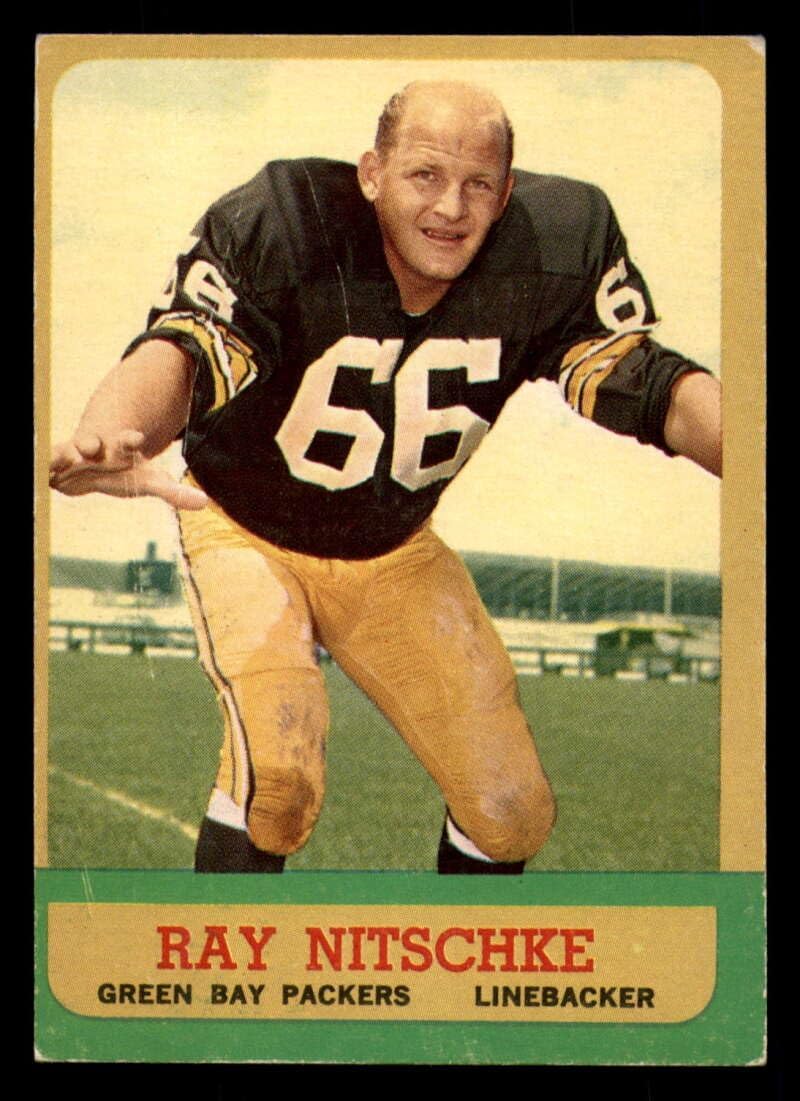 Football NFL 1963 Topps #96 Ray Nitschke oc RC Rookie Packers