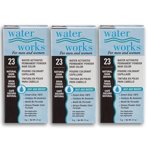 Miniatura 9 de Tinte en polvo para el cabello, permanente, 3 paquetes (negro)