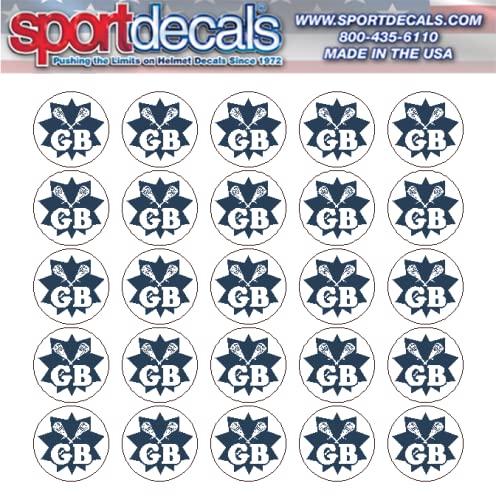 Sportdecals Lacrosse Ground Ball Sticks 3/4
