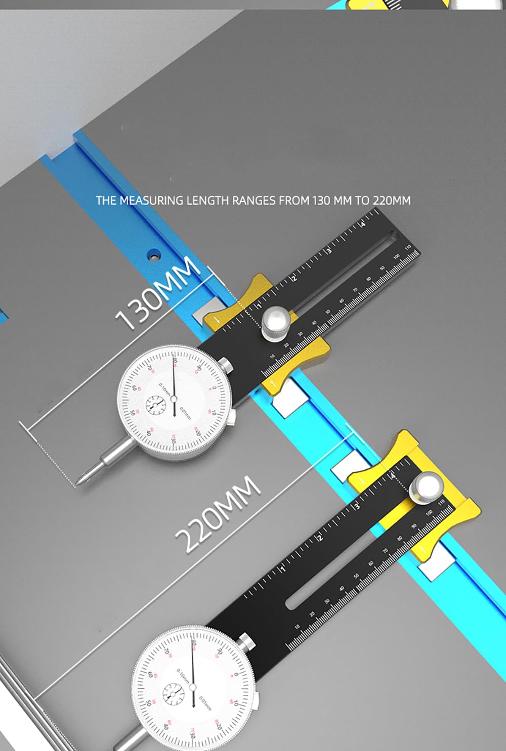 Correttore Per Seghe Da Tavolo - Regolabile 130-220 Mm, Nero - Foto 7