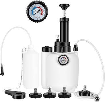 Brake Bleeder Kit with 3L Pressure Pump, 1L Waste Bottle