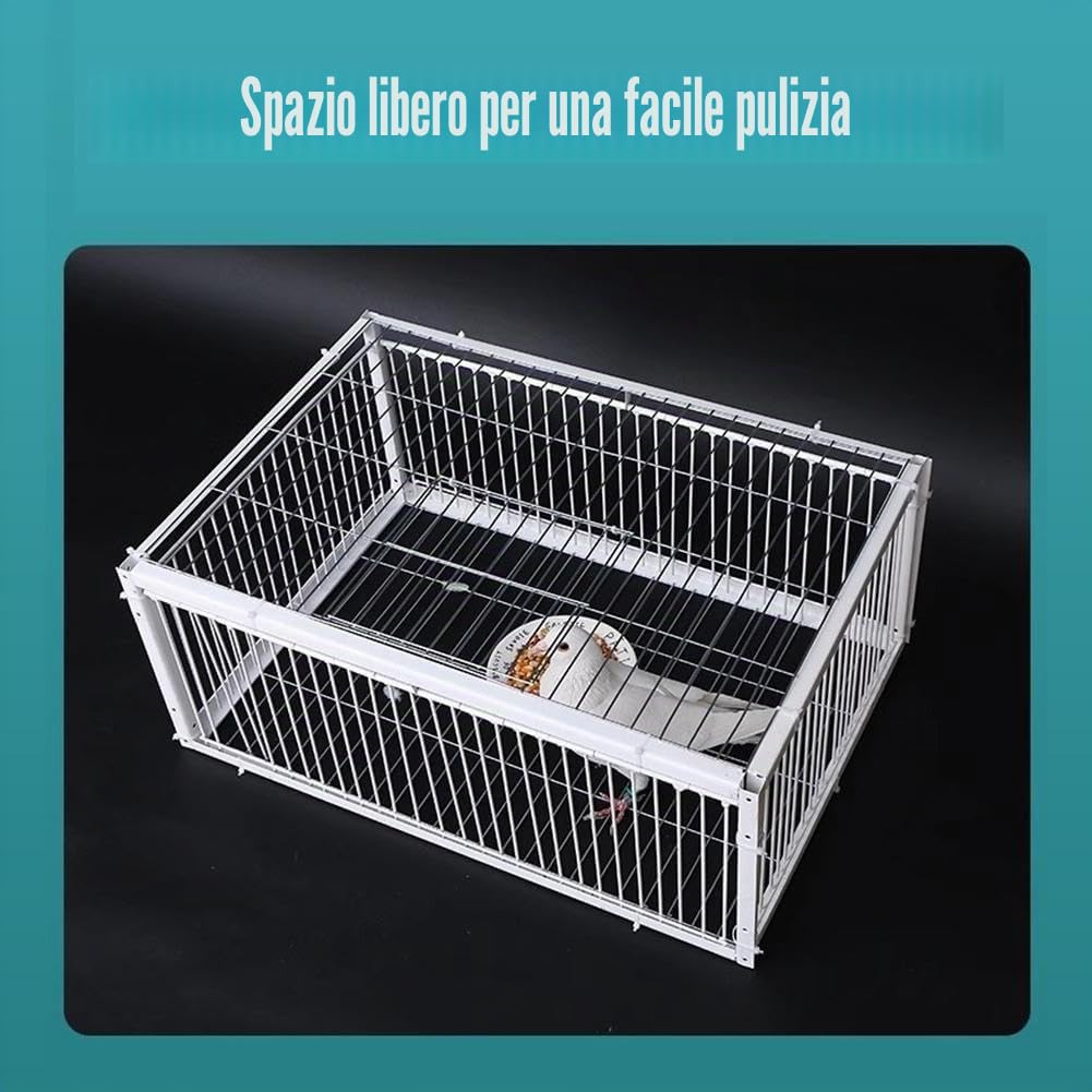 Gabbia per Piccioni a Prova di Fuga, Portatile per Uccelli, Facile da Montare all'Aperto