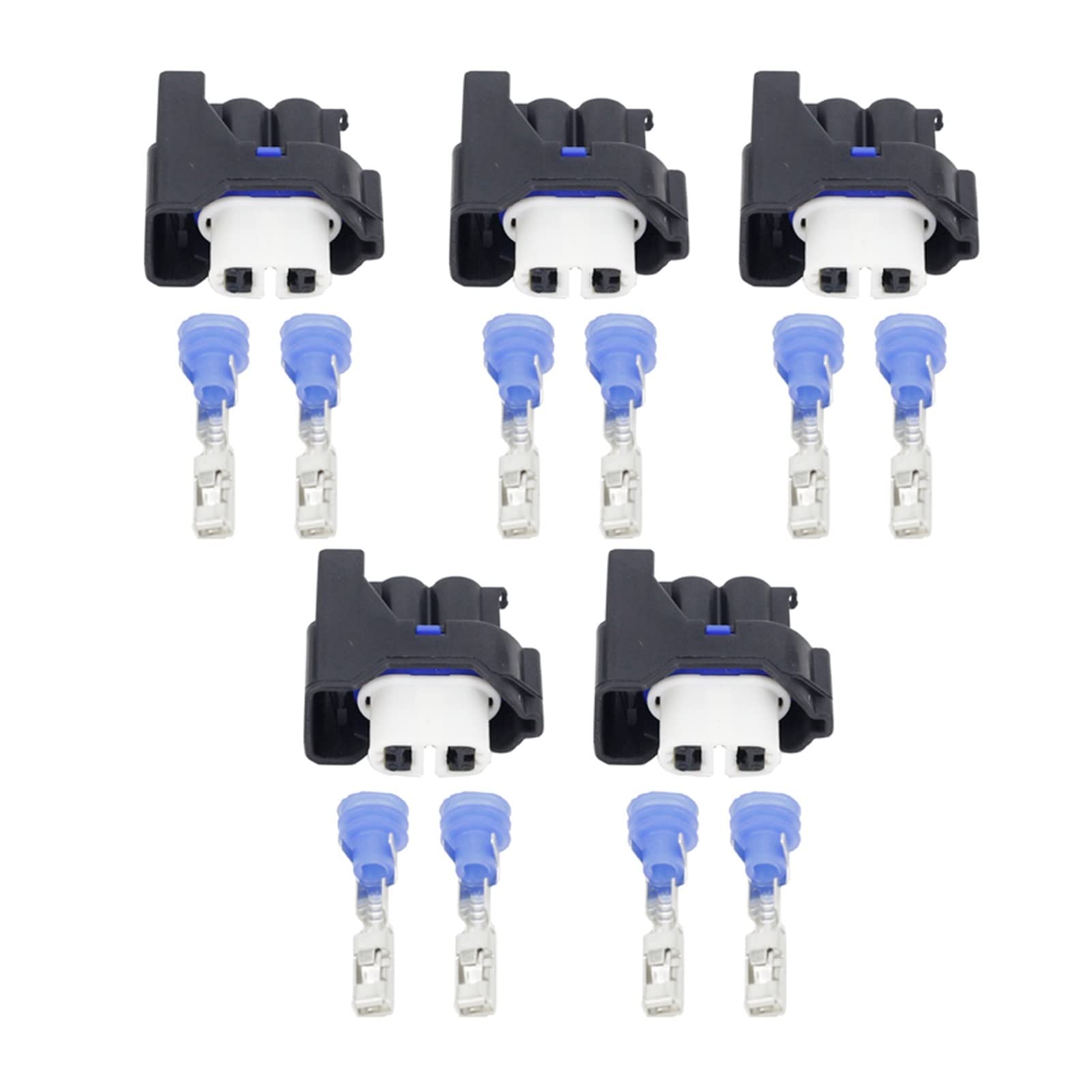 Conector del Conector de 2 Pines Arnés de cableado Automotriz Enchufe del Conector con Terminal DJ7024Y-2.8-21 (Size : 10 PCS)