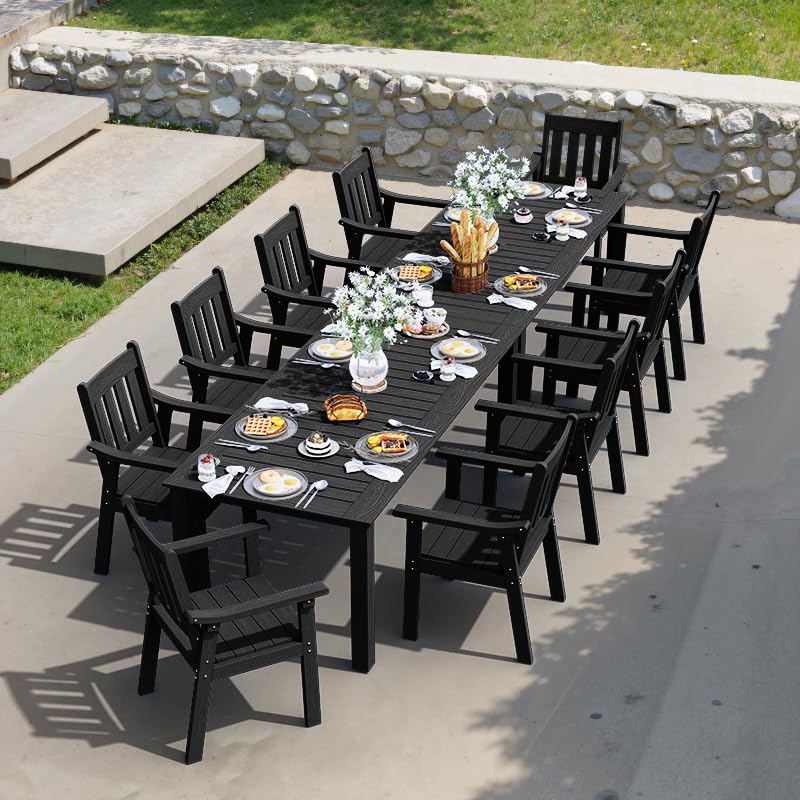 YEFU 12-Piece Outdoor Dining Set for 10