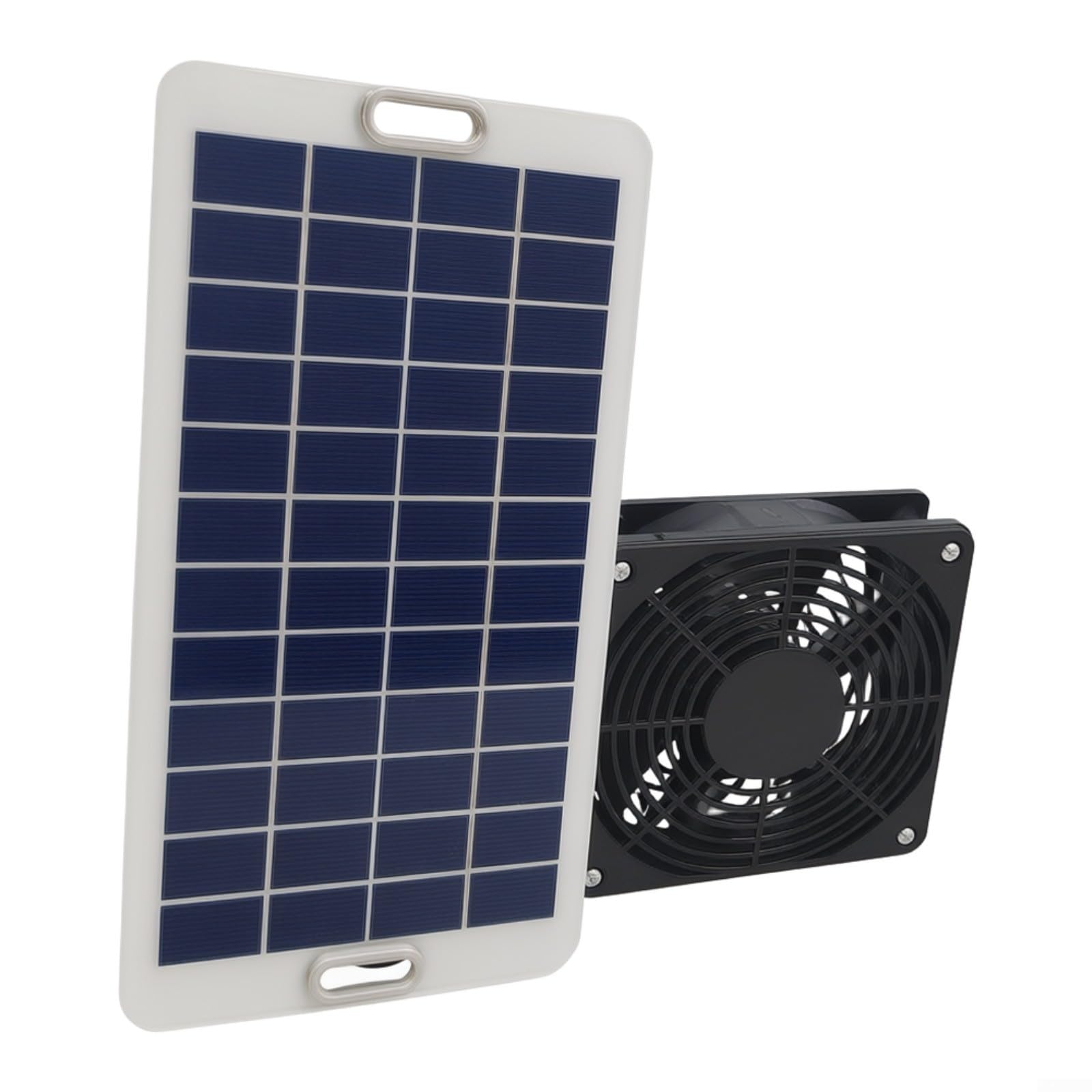 Solar Panel Ventilator Kit 30W, Leistungsstarker Lüfter 3000 U/min Mit Schutznetz, Ideales Kühlsystem Für Tiergehege Hühnerstall Treppenhaus Gartenlaube Und Camping