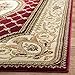 SAFAVIEH Lyndhurst Collection Area Rug - 8' x 11', Red & Ivory, Traditional European Design, Non-Shedding & Easy Care, Ideal for High Traffic Areas in Living Room, Bedroom (LNH223B)
