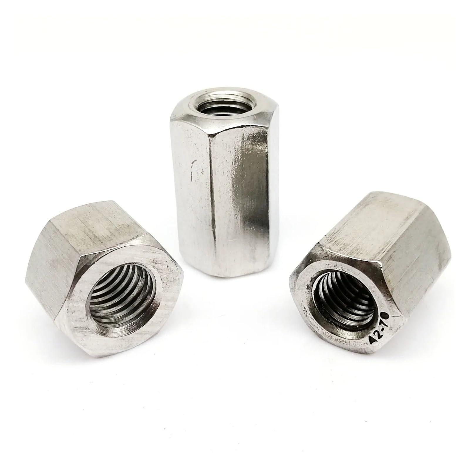 M3 M4 M5 M6 M8 M10 M12 304 In Acciaio Inox Esagonale Esagonale Estendere Connettore Manicotto Giunto Tubolare di Accoppiamento Dado(10pcs M4,15mm)