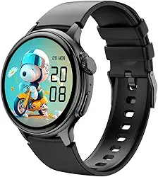 Iwo smartwatch relogio inteligente S8 com tela Amoled 45mm com 2 pulseiras (Black titanium)