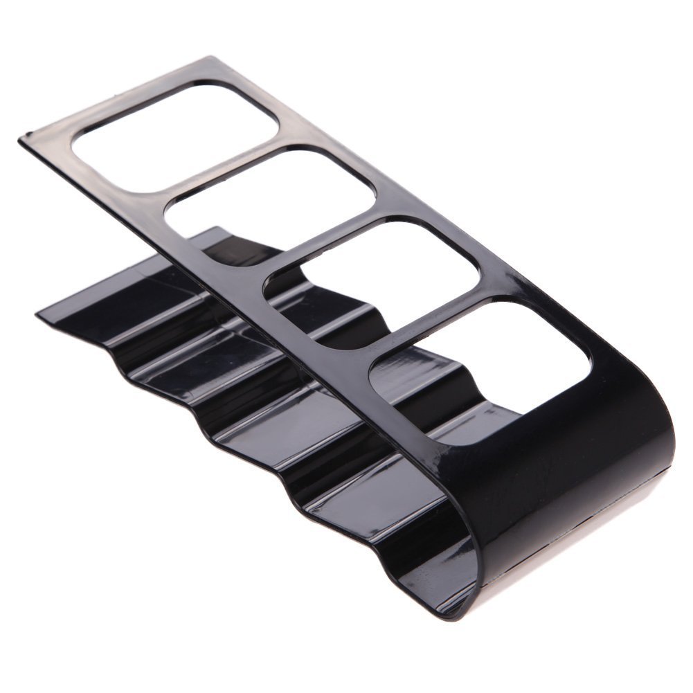 Daweglop TV DVD Remote Control Holder Stand Rack Storage Organiser Shelfs (Black)