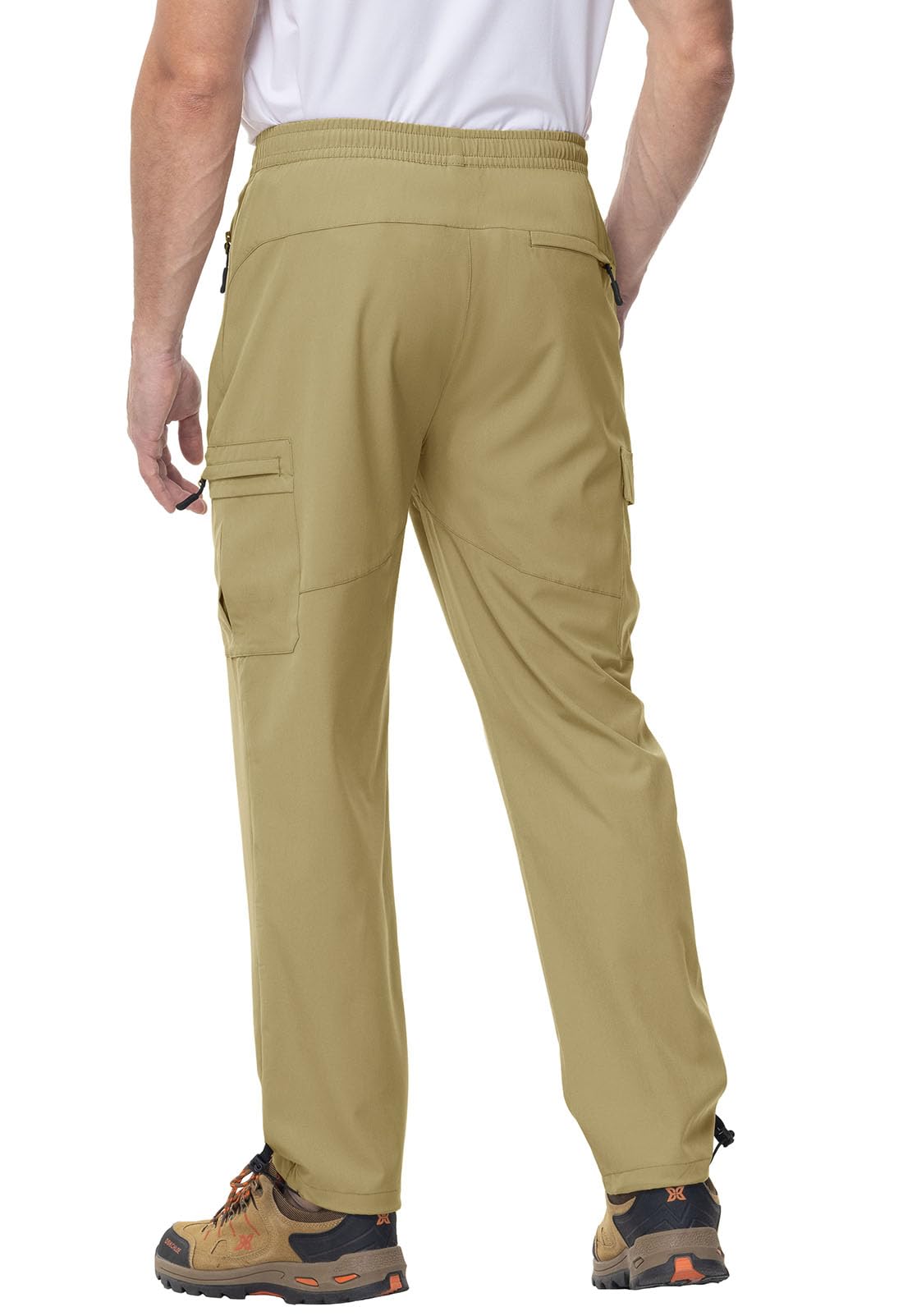 YSENTO Pantalones de senderismo para hombre, pantalones de trekking, verano, ligeros, transpirables, de secado rápido, resistentes al agua