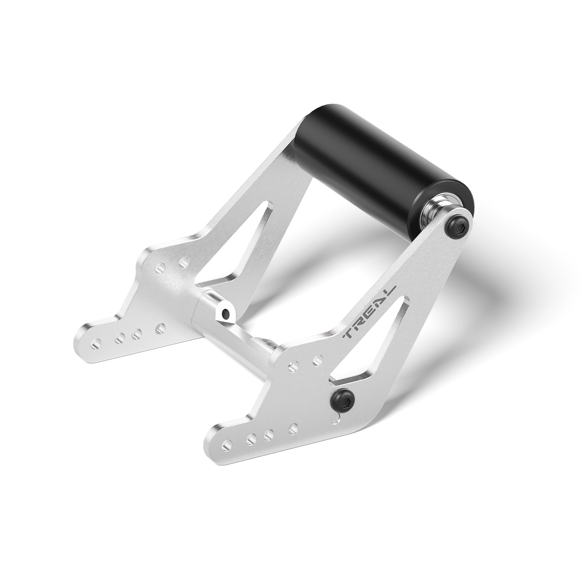 TREAL 7075 Aluminum Rear Wheelie Bump Bar Adjustable for 1/8 LMT 2.0(Silver)