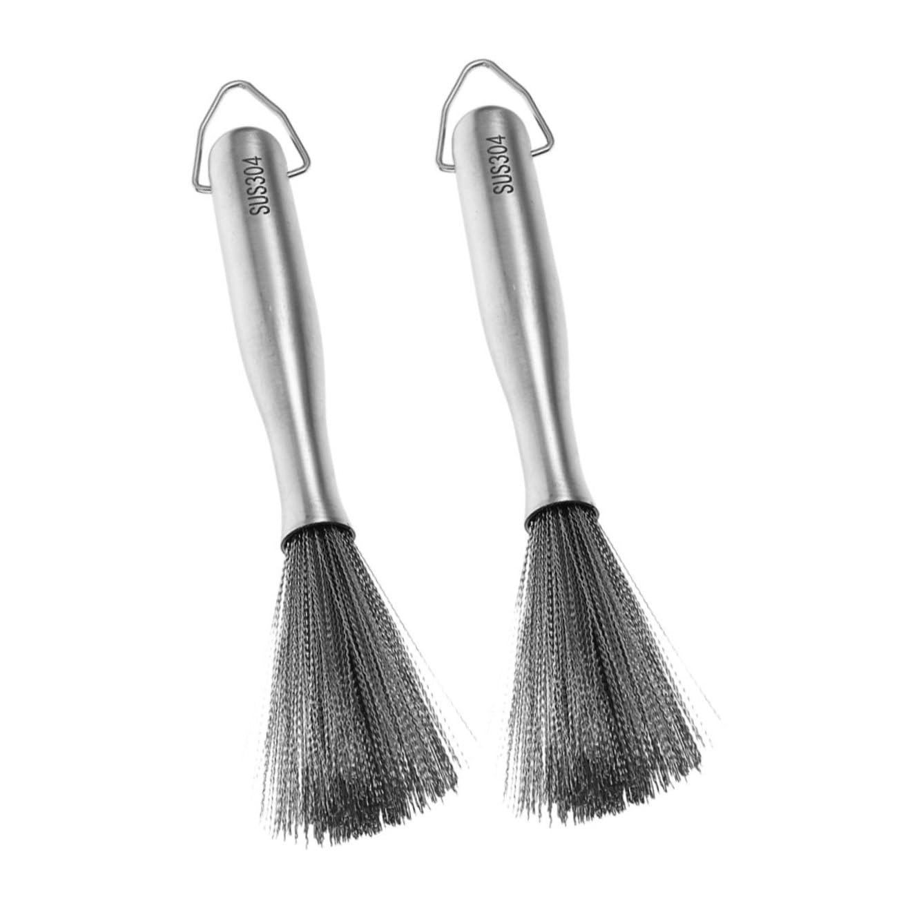 Wakauto -Purpose Scrubber Brush Long Handle Dish Brush for Stovetop Oven and Bottle Cleaning