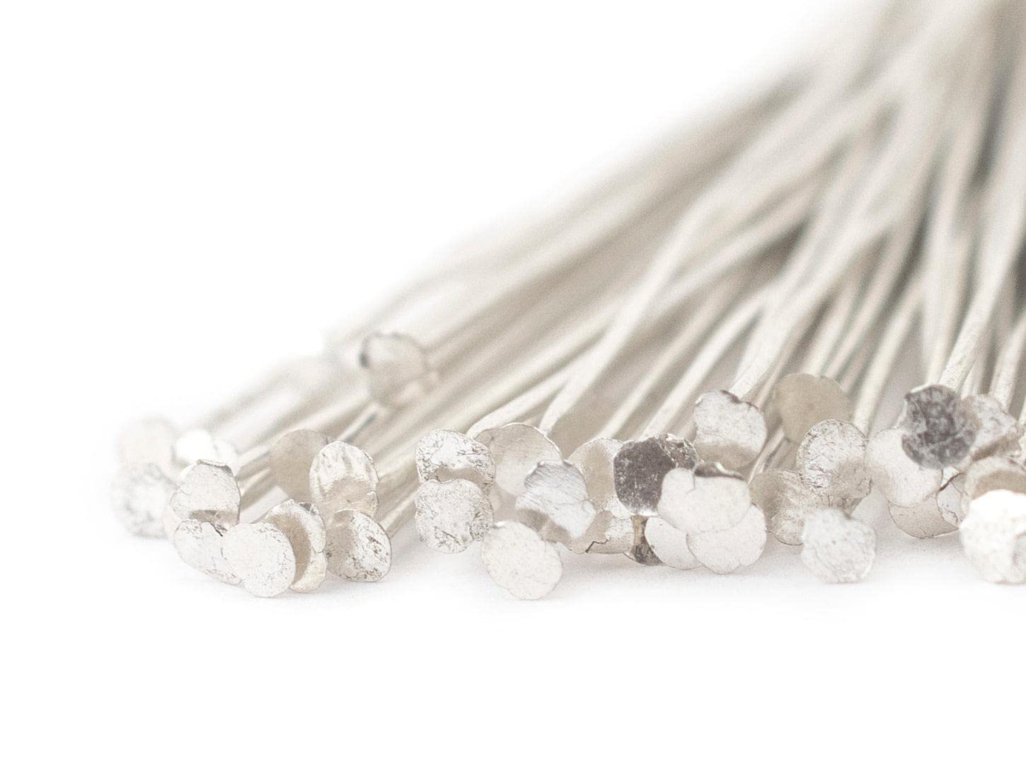 TheBeadChest Silver 21 Gauge 2.5 Inch Head Pins (Approx 100 pieces)